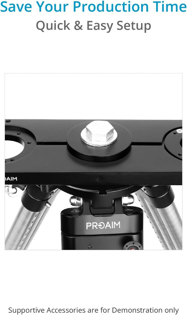 PROAIM Zyline Kamera-Offset-Arm für jeden Mitchell Dolly/Stativ/Jib/Flüssigkeitskopf/Getriebe I aus