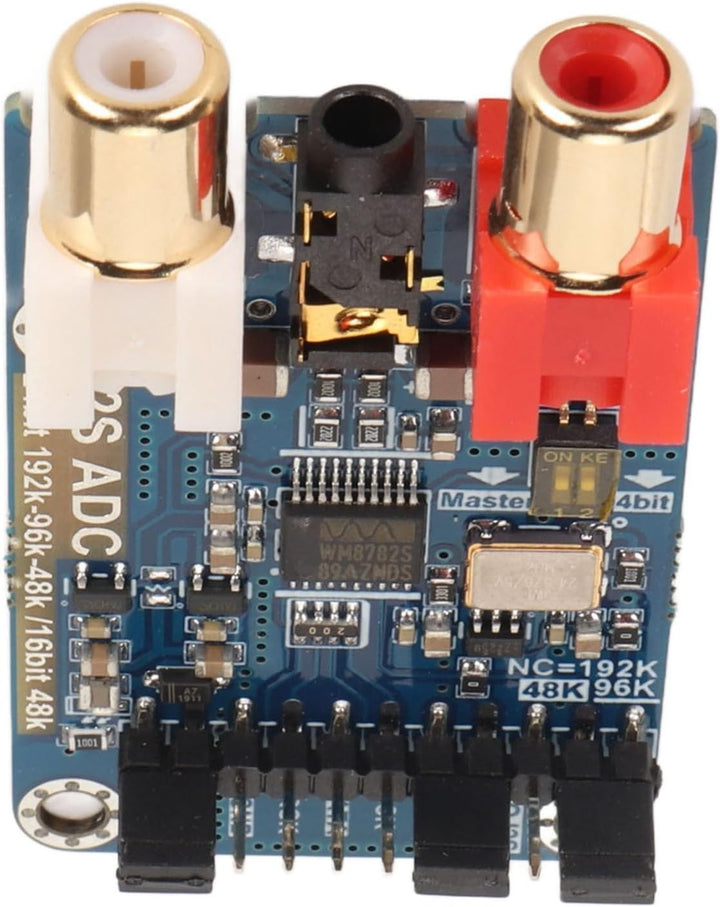 I2S ADC Card-Modul, Master-Slave-Modus, 24 Bit 192 K, 24 Bit 96 K, 24 Bit 48 K, 16 Bit 48 K, 3,5 Mm