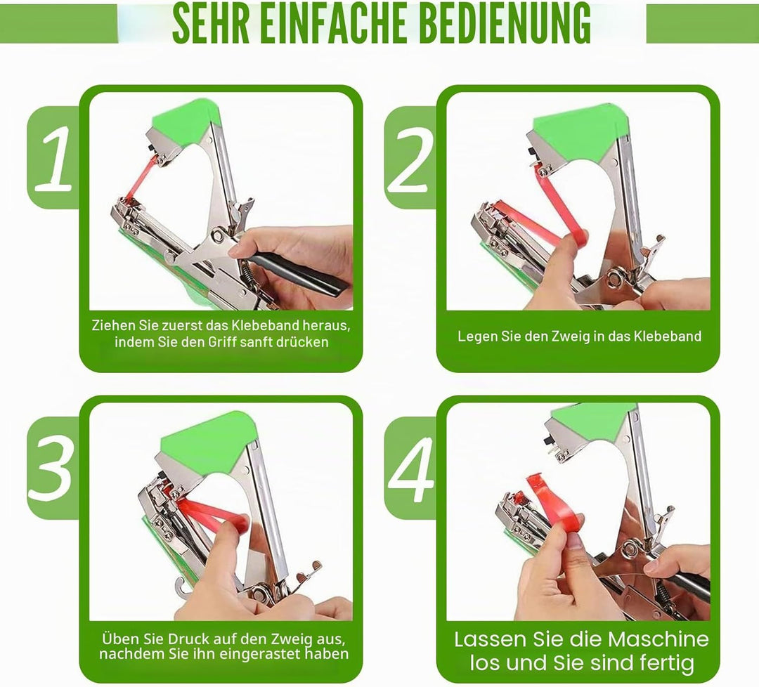 71Nmly Bindezange für Pflanzen,Pflanzenbindemaschine Bandzange Tapetool,Rebe Bindeband Tapener Werkz