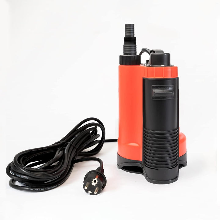 Grafner Drainage Tauchpumpe 750 Watt bis 13000 l/h Förderleistung, mit Schwimmschalter, flachabsauge