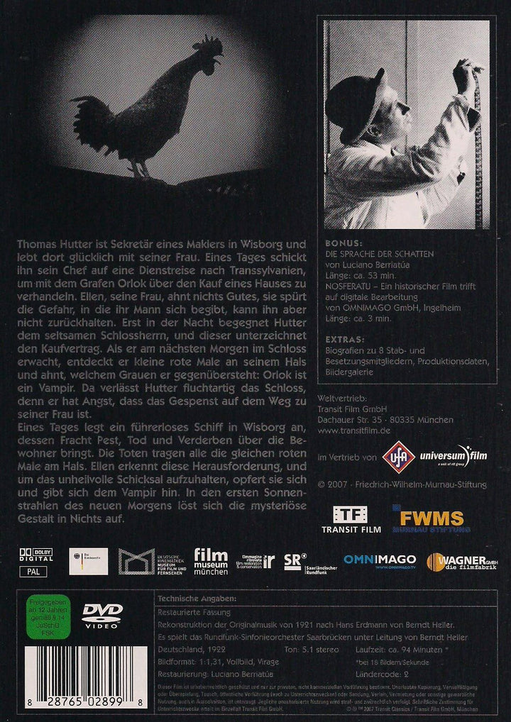 Nosferatu - Eine Symphonie des Grauens (Steelbook) [Deluxe Edition] [Deluxe Edition], DVD