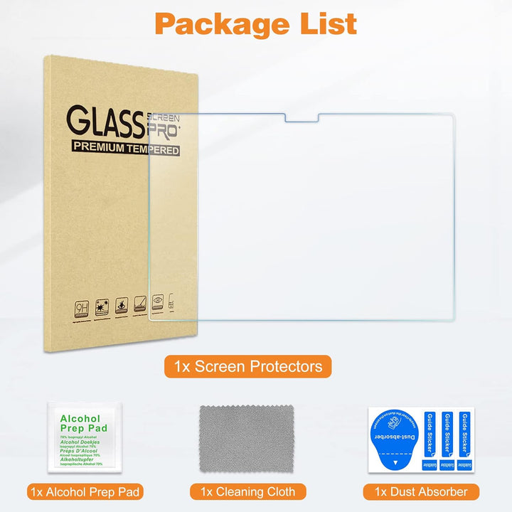 ProCase Schutzfolie für MacBook Pro 16,2 Zoll 2024 (M4) A3403/A3186, 9H Gehärtetes Glas für 16 Zoll