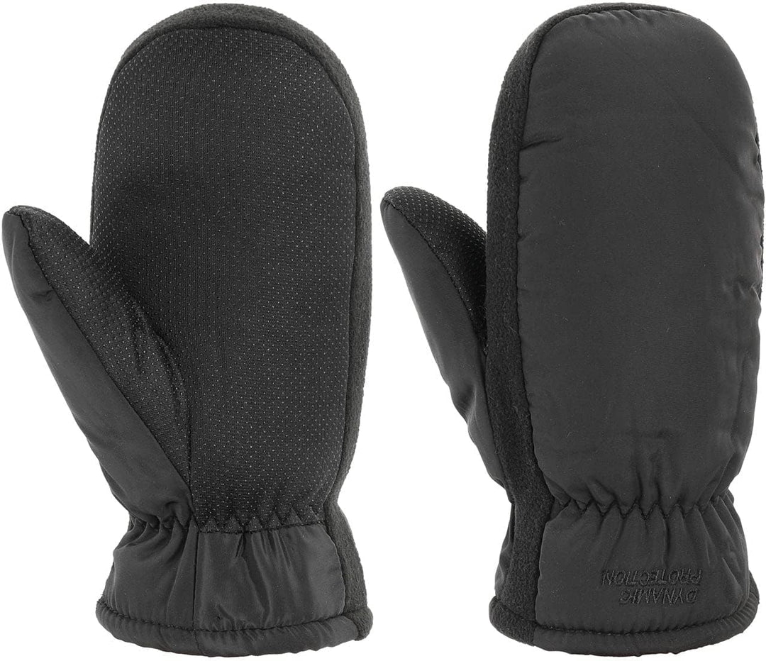 Lipodo Fäustlinge mit Teddyfutter Damen/Herren - Leicht Gummierte Innenseite - Damenhandschuhe - Her