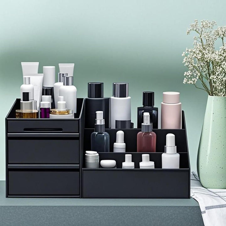 Make-up-Organizer für Schminktisch, Schmuck-Kosmetikkoffer, Schreibtisch-Kosmetikaufbewahrung, für H