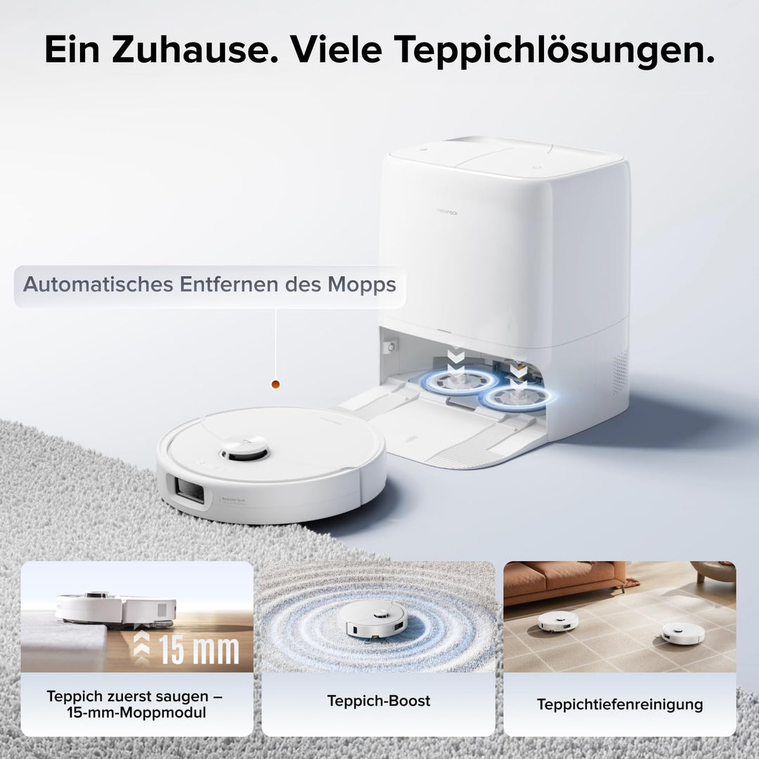 roborock Qrevo 2 Pro Saugroboter mit Wischfunktion, 25.000 Pa Saugkraft | Dual Anti-Tangle-System, A