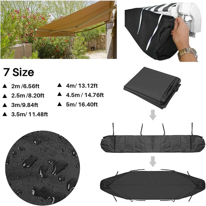 LICHENGTAI Markisenabdeckung Abdeckung Schutzhülle Markisenschutzhülle Rain Canopy Storage Bag Patio