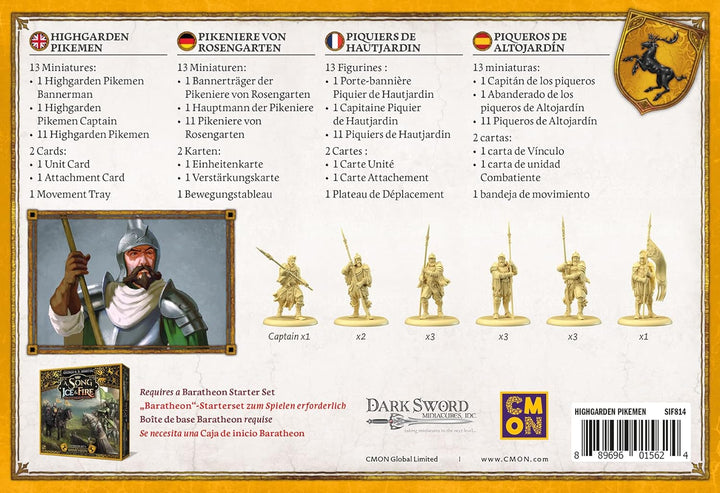 CMON | A Song of Ice &amp; Fire – Pikeniere von Rosengarten | Erweiterung | Tabletop | 2 Spieler | Ab 14