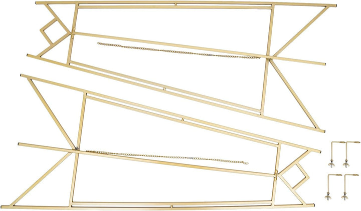 Gold Staffeleiständer, 48 x 110cm Bodenstaffelei Stativ für Willkommen & Schilder, Poster Staffelei