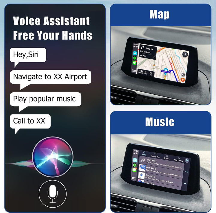 Mazda Carplay und Android Auto Retrofit Kit, TK78-66-9U0C OEM Hub passt auf MZD Connect System, 0000