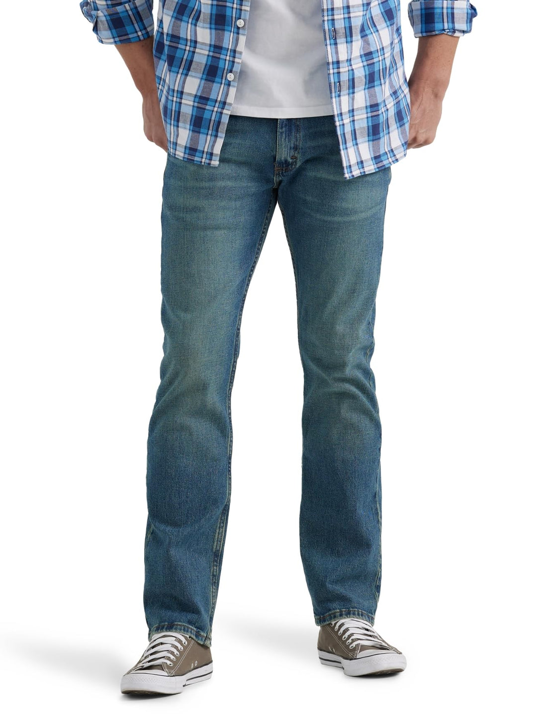 Lee Men's Legendary Slim Straight Leg Jean, Fuel, 38W x 36L