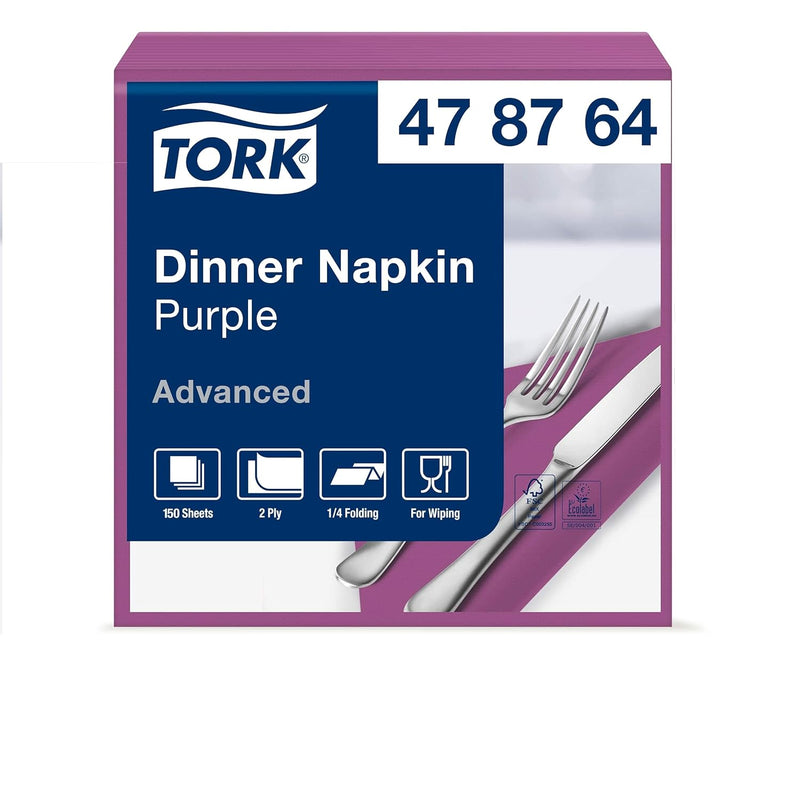 Tork 478764 Dinnerservietten Violett / 2-lagige Papierservietten / Passend für jede Gelegenheit / Ad