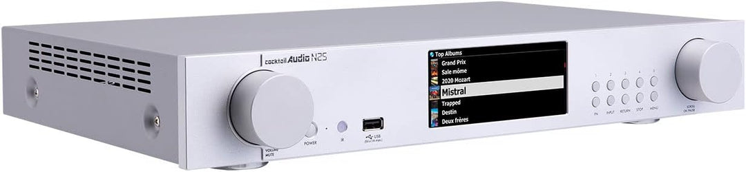 CocktailAudio N25 Musik Streamer, Internet Radio (Silber), Silber