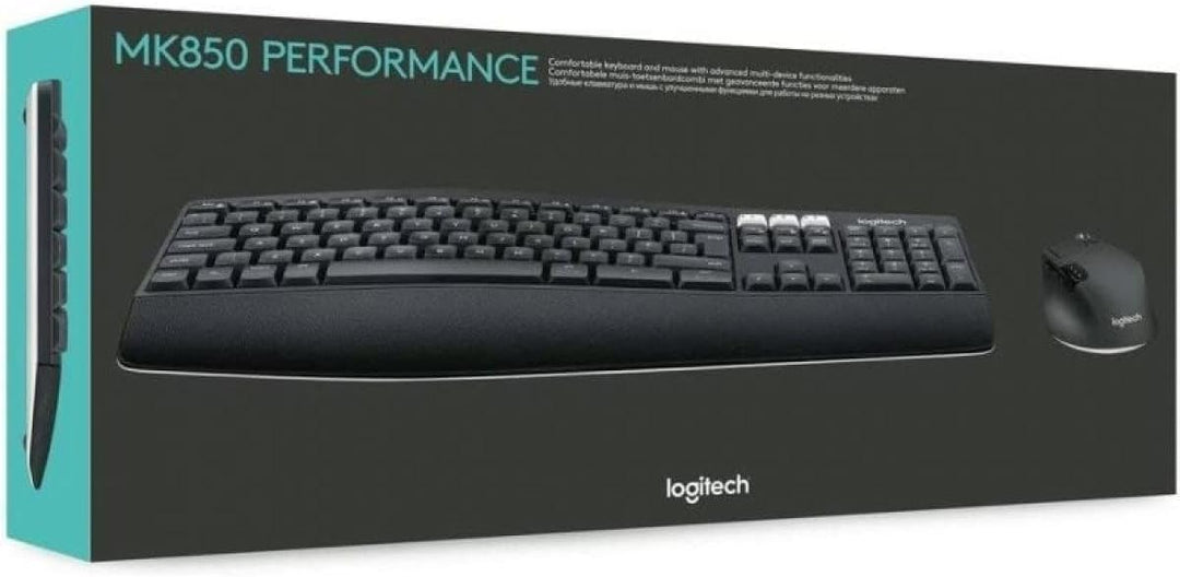 Logitech MK850 Performance Kabelloses Tastatur-Maus-Set, Bluetooth &amp; 2.4 GHz Verbindung via USB-Empf