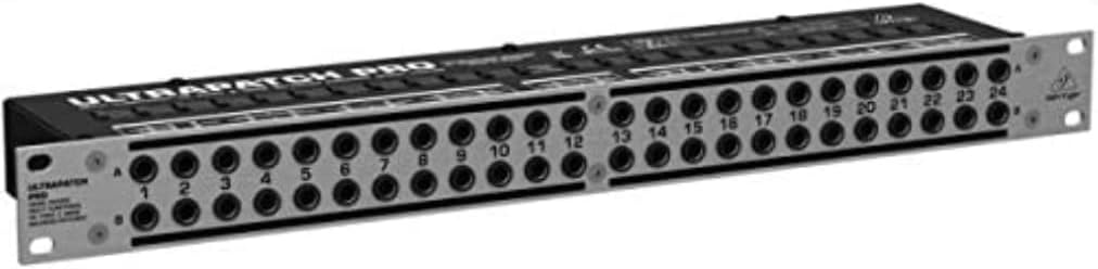 Behringer ULTRAPATCH PRO PX3000 Multifunktionales 48-Punkt 3-Mode Balanced Patchbay &amp; Adam Hall 3 St