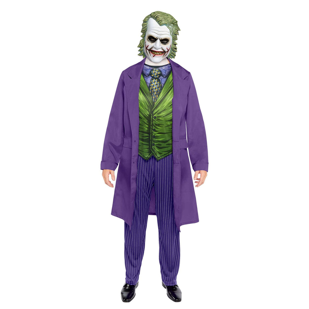 Amscan Adult Mens Official Warner Bros DC Comics Licensed The Joker Movie Character Fancy Dress Cost