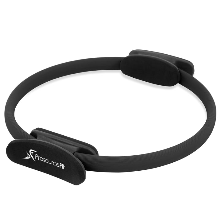 ProsourceFit Pilates-Widerstandsring, 35,6 cm, Dual-Grip-Griffe für Straffung und Fitness Schwarz, S