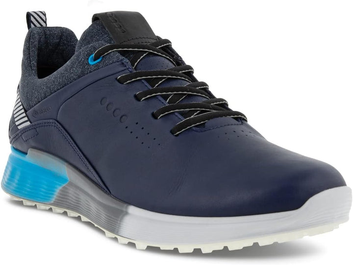 ECCO Damen Three Gore Tex Golfschuh, 41 EU Schmal Mitternachtsblau