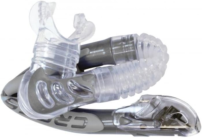 Cressi Alpha Ultra Dry - Schnorchel Trocken Ideal zum Schnorcheln, Apnoe und Tauchen Schwarz/Schwarz