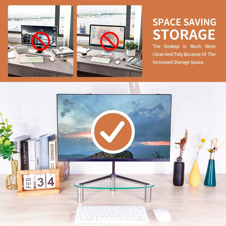 Hemudu Triangle Monitorständer, ergonomischer Laptopständer, Bildschirmerhöhung Bildschirmständer fü