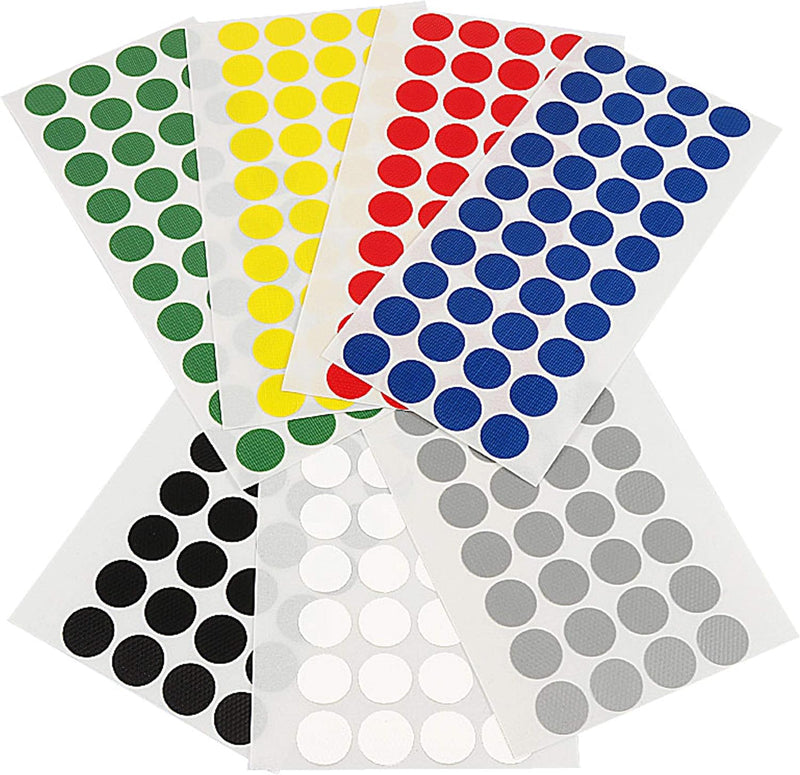 Klebepunkte farbig | PE-beschichtete Markierungspunkte | Farbe, Menge & Durchmesser wählbar | Bunte
