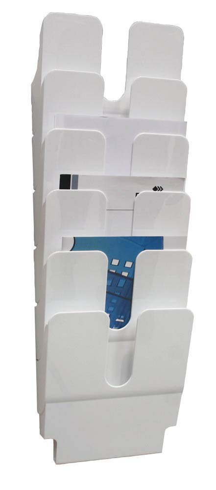 Durable Prospektspenderset (Flexiplus 6, A4 Hochformat) 1 Set, weiss, 1700008011 Weiss, Weiss