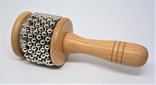 Nino Percussion Cabasa Instrument Small - Kleines Musikinstrument für Kinder ab 4 Jahren - Birkenhol