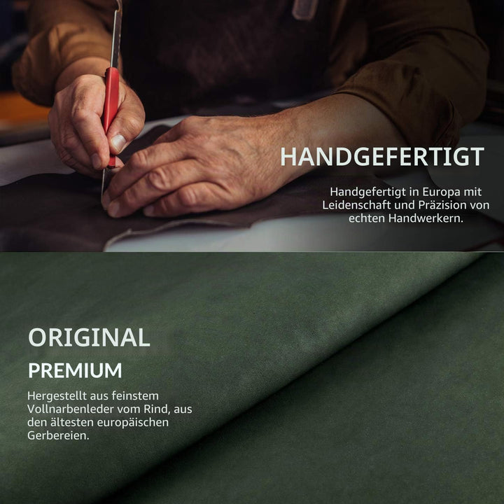 SURAZO Premium Handyhülle für Samsung Galaxy A34 5G 5G – Echtleder Schutzhülle mit Pfote Motiv – RFI