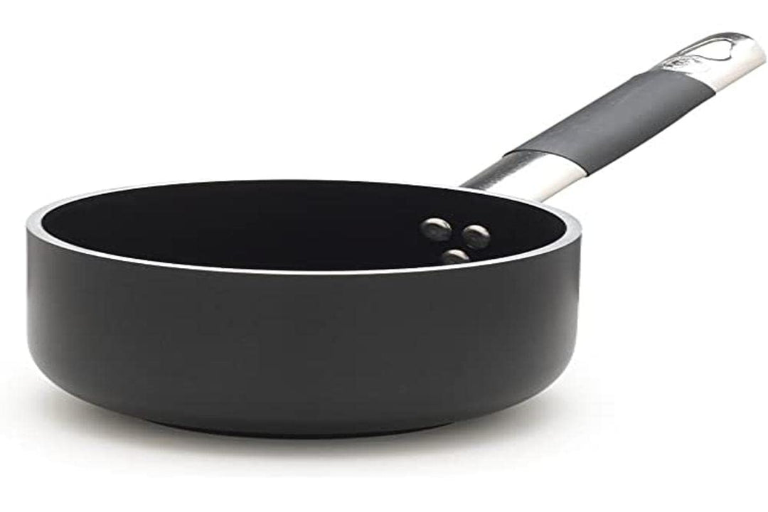 Töpfe Agnelli Alblack Kochtopf, Aluminium, Dicke 5mm, Fonds Induction 10mm, schwarz, 20 cm 20 cm Sin