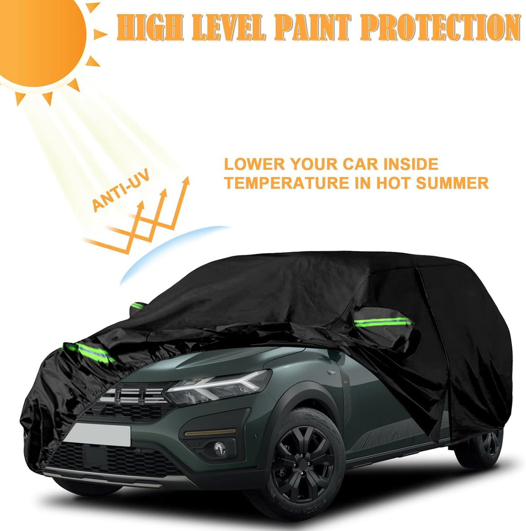 Autoabdeckung Wasserdicht Passend für Dacia Jogger 2021-2024, Atmungsaktiv Vollgarage Autoplane für
