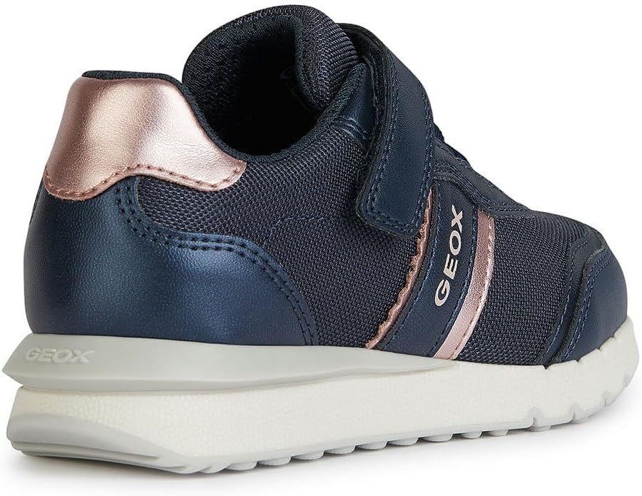 Geox Mädchen J Fastics Girl B Sneaker 35 EU Dk Navy Old Rose, 35 EU Dk Navy Old Rose
