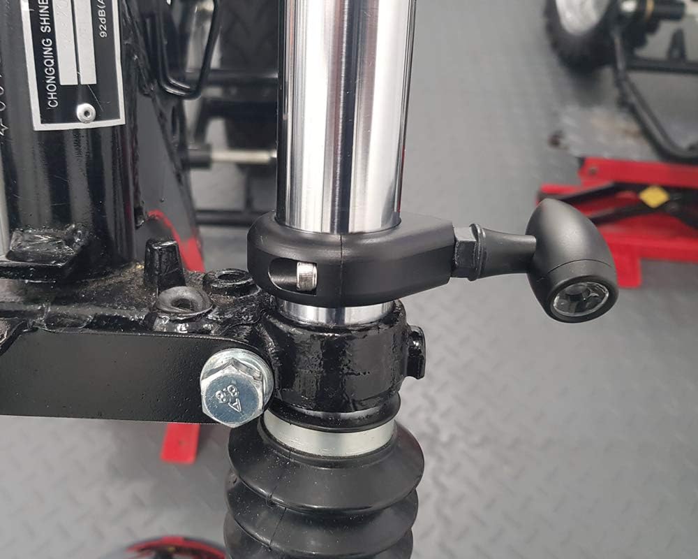 Alchemy Parts Motorrad Blinker Transferanlage Klammergabel - 56/57mm - Schwarz - Hochwertig