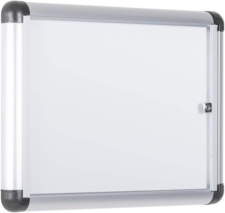 Bi-Office-Vitrine für den Innenbereich mit zusätzlichem, abschliessbarem magnetischem Whiteboard, Gr