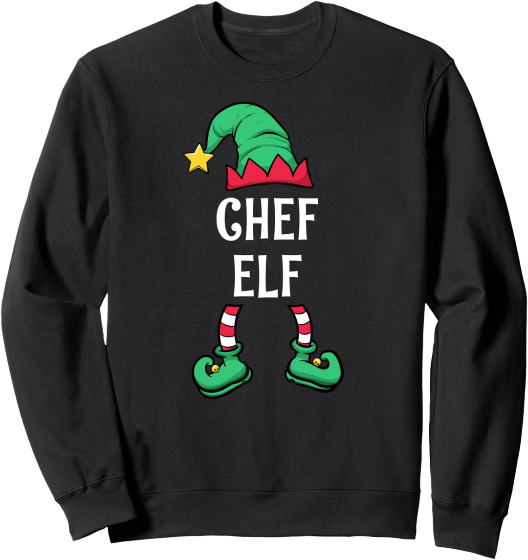 Chef Elf Partnerlook Familien Outfit Männer Weihnachten Sweatshirt