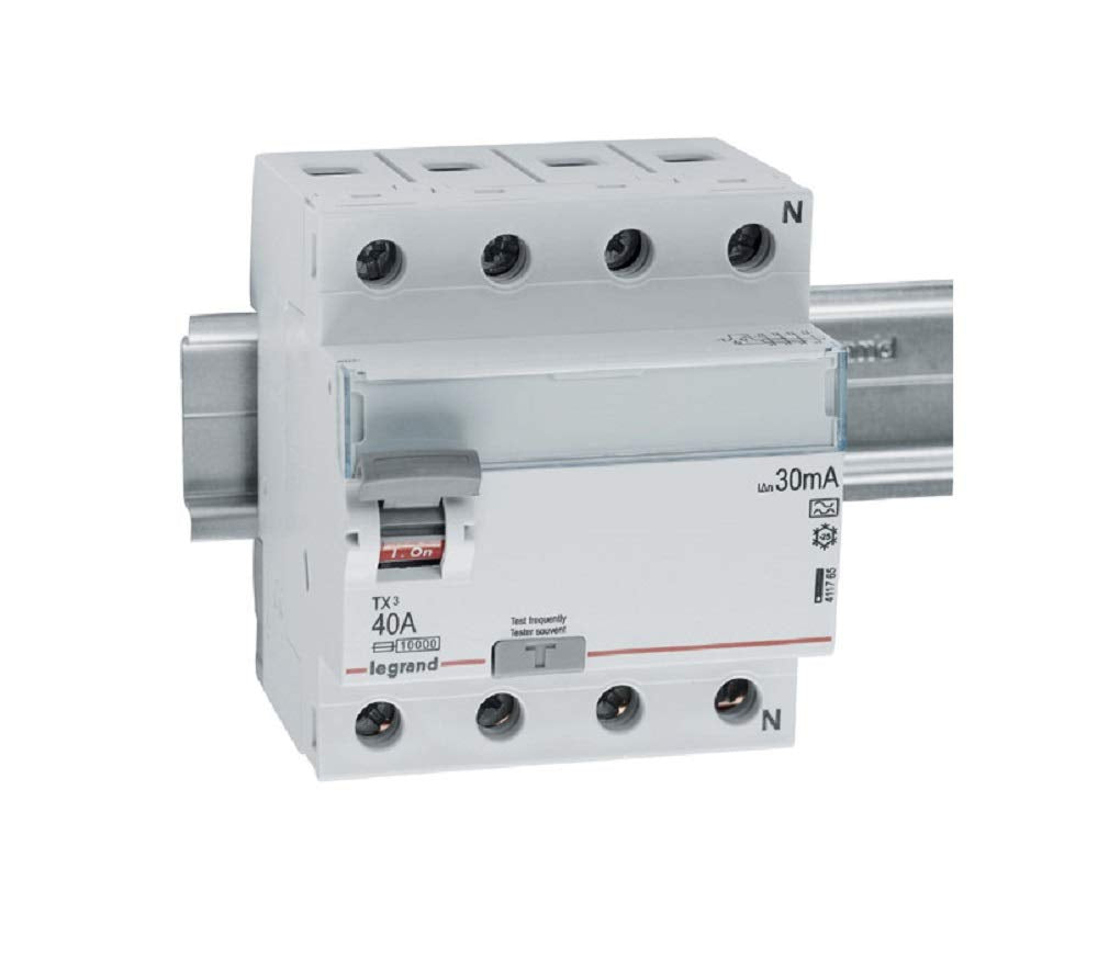 Legrand 411765 TX3 FI 40A 4P 30MA A Single, Single