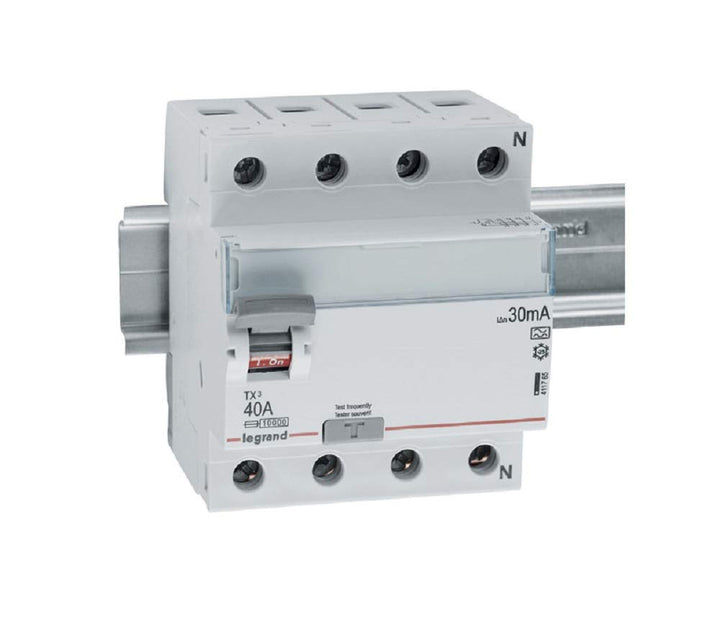 Legrand 411765 TX3 FI 40A 4P 30MA A Single, Single