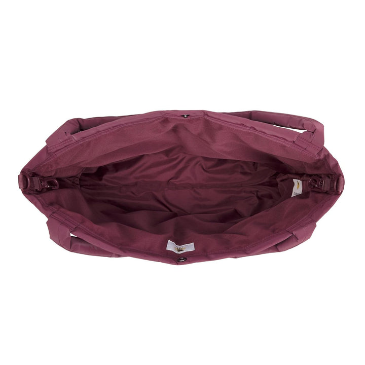 LÄSSIG Baby Wickeltasche Shopper mit Kinderwagenbefestigung/MIX Shopper deep red Dunkelrot, Dunkelro
