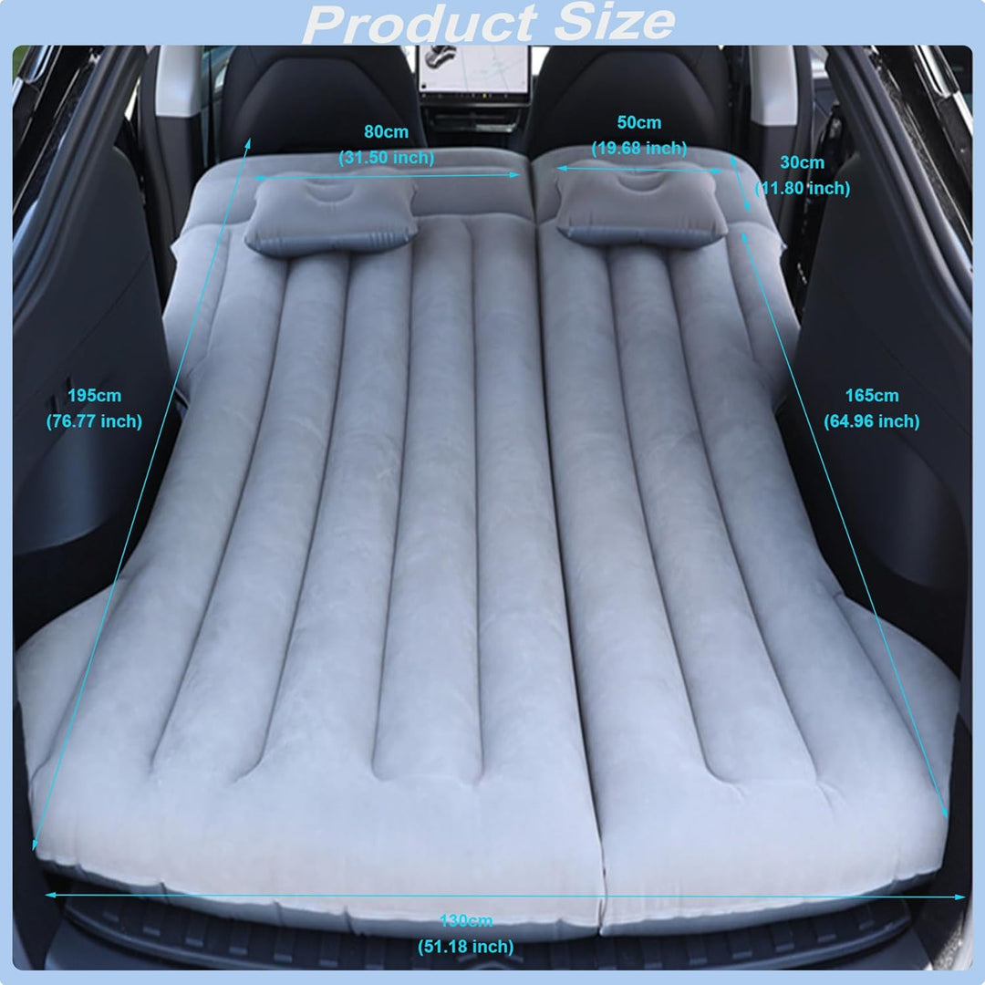Auto Luftmatratze, Aufblasbare Matratze für Model Y SUV Kofferraum Rückbank -195x130x15cm Klappbar S