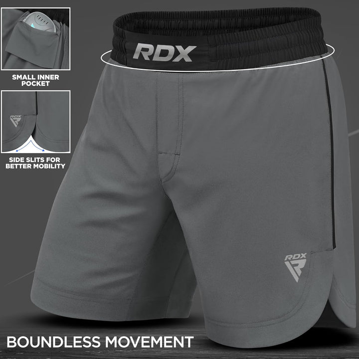 RDX MMA Shorts Sporthose Herren Kurz, Kampfsport Boxen Trainingshose Männer, Kickboxen Muay Thai Box