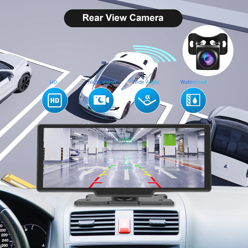 2023 Autoradio Wireless Apple Carplay und Android Auto 10.26 Zoll HD IPS Touchscreen Portable Autora
