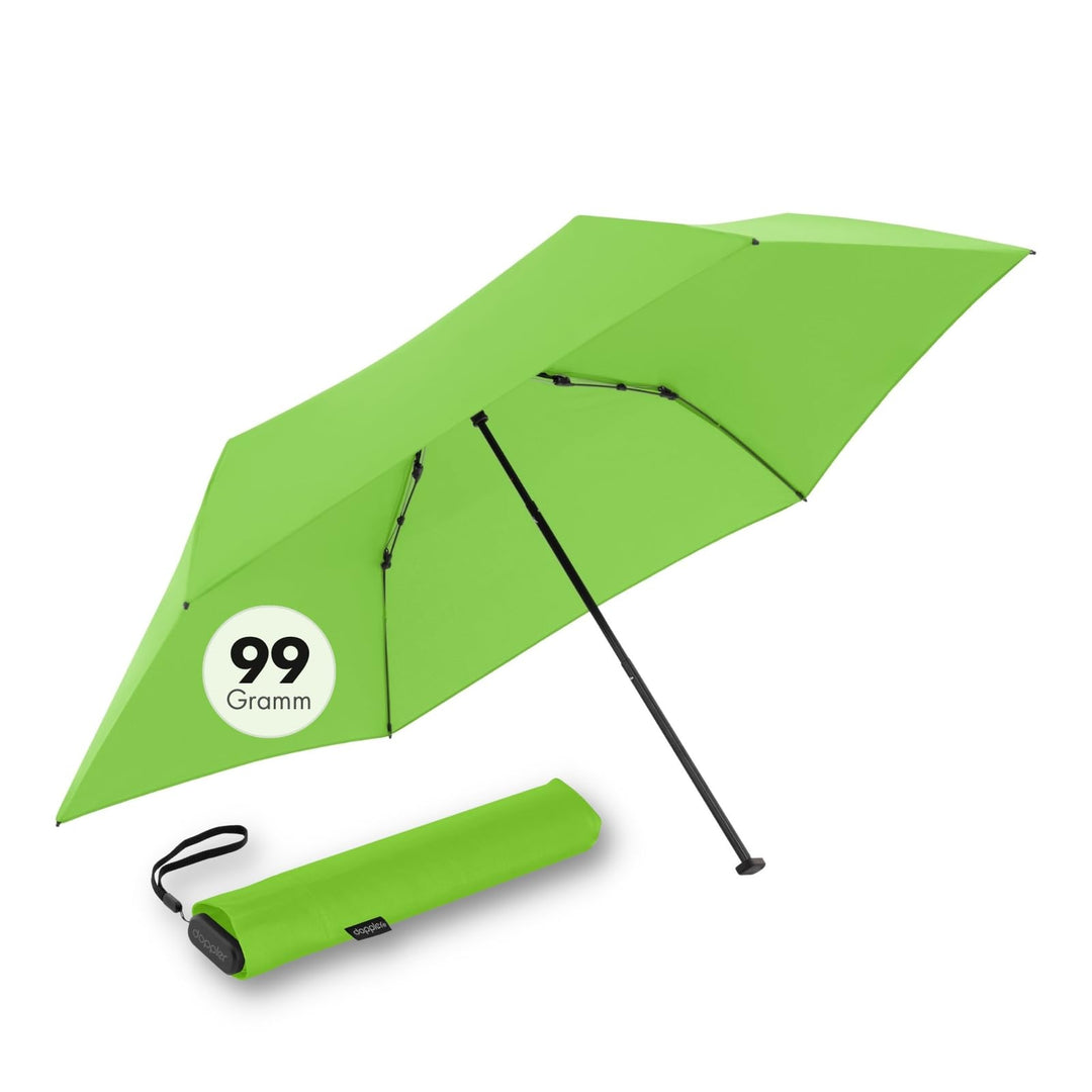 Doppler Taschenschirm Zero,99 Flat I Ultra leichter Regenschirm I Kleiner Schirm I Mini Regenschirm