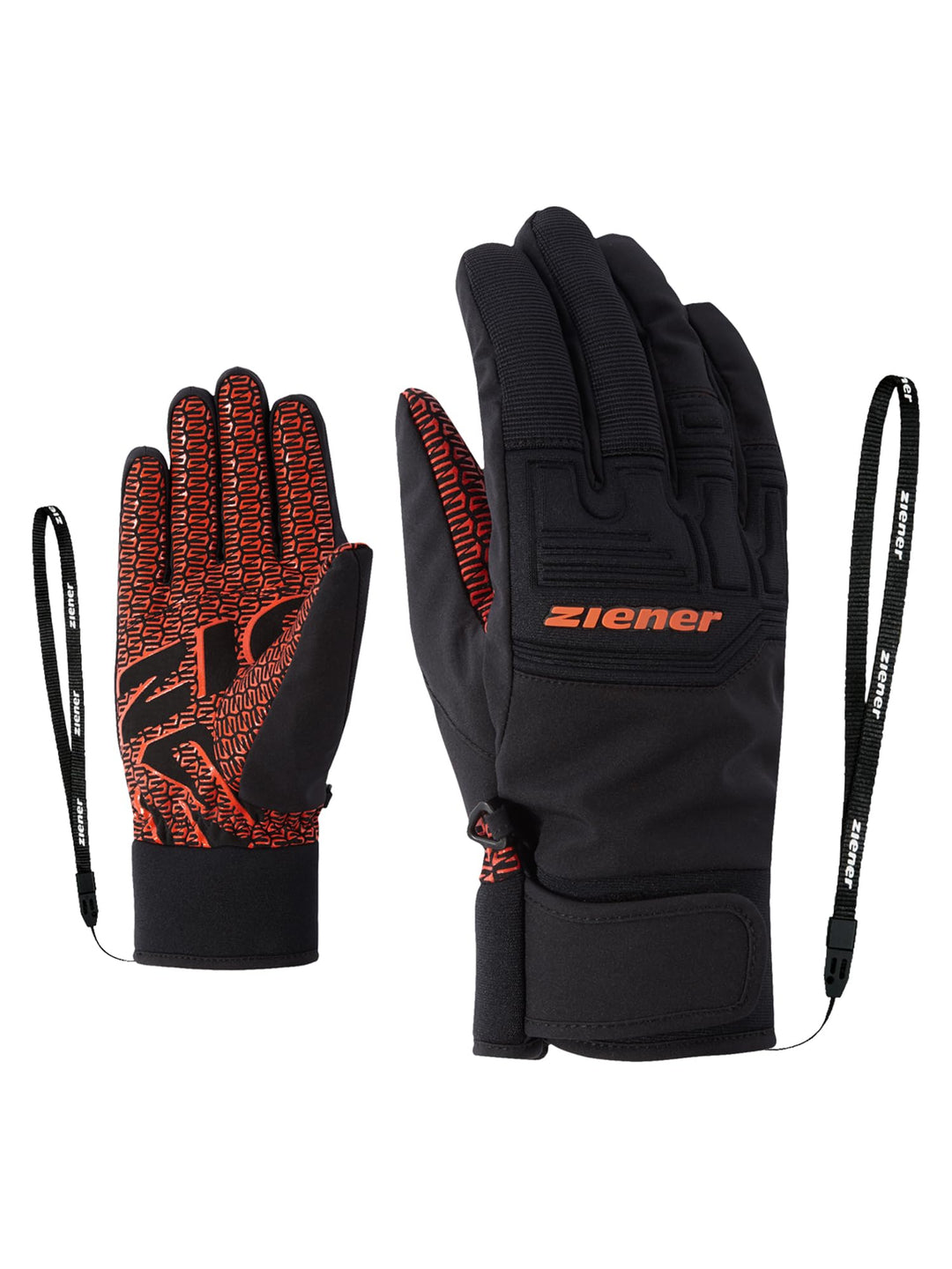 Ziener Garim As Ski-Handschuhe/Wintersport, Wasserdicht, Atmungsaktiv 10.5 orange spice, 10.5 orange
