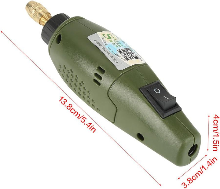Elektrisches Schnitzwerkzeug, Mini Bohrmaschine mit Ersatzpoliersets, tragbares Schleifgravur Kit fü