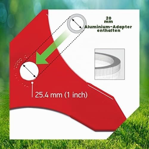 Oregon Universal Mulchmesser-Klinge, 3-Zahn-Häckslerklinge für Hohe & Dichte Vegetation, 4mm Gehärte