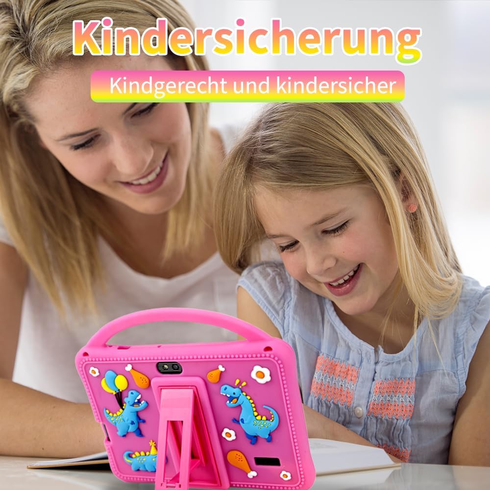 Veidoo 7-Zoll Android Tablet für Kinder, 2 GB RAM, 32 GB Speicher, AIWAWA Apps mit Elternkontrollen,