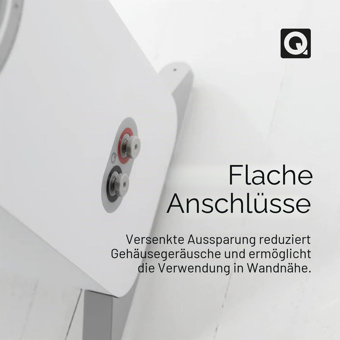 Q ACOUSTICS 3050i Standlautsprecher Paar Arctic White - 2-Wege-Reflexgehäuse, Bass-Treiber 2 x 165 m
