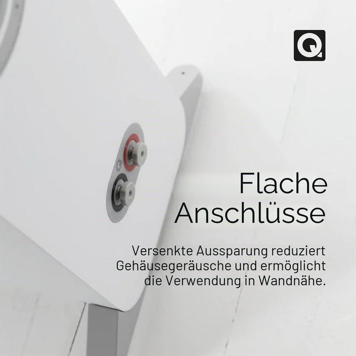 Q ACOUSTICS 3050i Standlautsprecher Paar Arctic White - 2-Wege-Reflexgehäuse, Bass-Treiber 2 x 165 m
