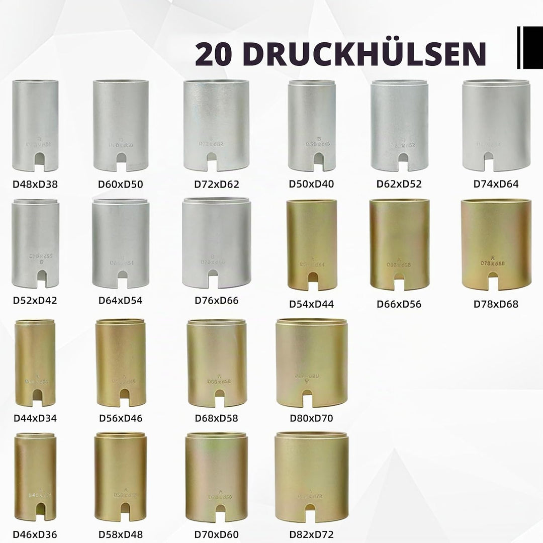 CCLIFE 26tlg Lager Gummibuchsen Radlager Buchsen Silentlager Demontage Abzieher Ausdrücker Werkzeug
