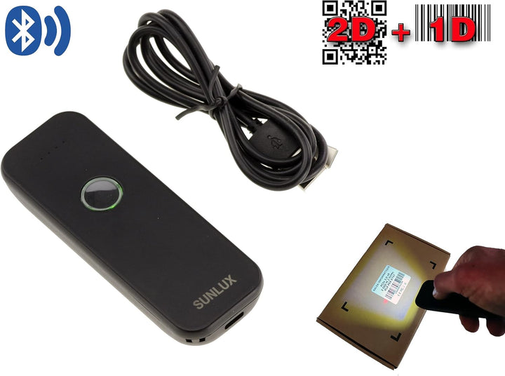 KALEA-INFORMATIQUE Handheld-Scanner für PC oder Smartphone. Liest EAN-Barcodes und quadratische QRCo