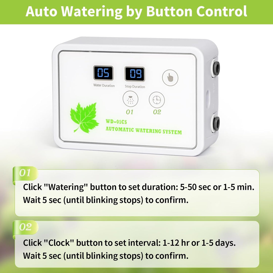 Automatisches Bewässerungssystem Indoor für Garten Pflanzen, Vankarr Automatische Bewässerung mit Pu