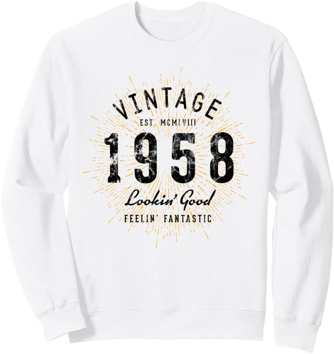 Vintage Geburtstag geboren 1958 Sweatshirt